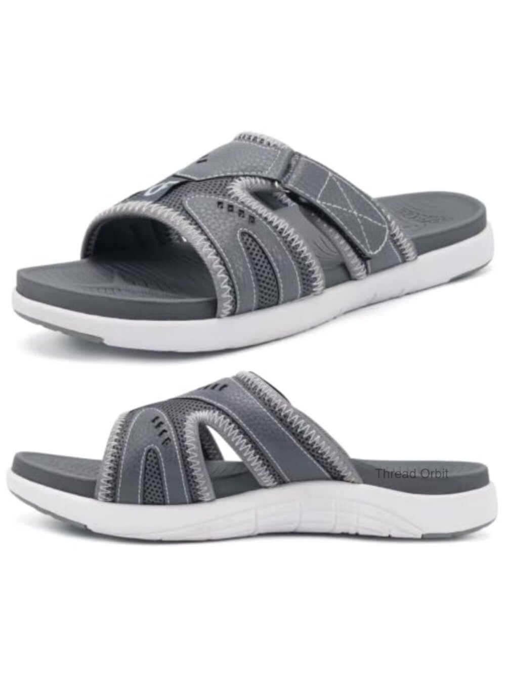 Men's Recovery Slide Sandals Orthotic Arch Support Plantar Fasciitis